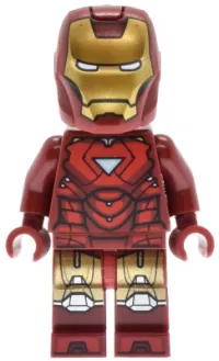 LEGO Iron Man - Mark 6 Armor, Large Helmet Visor, Light Nougat Head minifigure