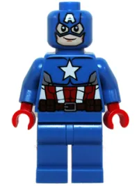 LEGO Captain America - Blue Suit, Brown Belt minifigure