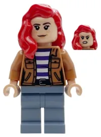 LEGO Mary Jane - Medium Nougat Jacket, Red Hair minifigure
