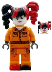 LEGO Harley Quinn - Prison Jumpsuit, Side Pockets, Pigtails, Roller Skates minifigure