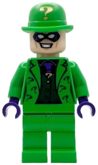 LEGO The Riddler - Bright Green Outfit and Bowler Hat minifigure