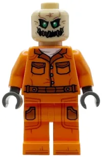 LEGO Scarecrow - No Hat, Prison Jumpsuit, Side Pockets minifigure