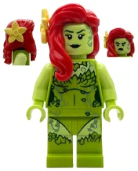 LEGO Poison Ivy - Lime Outfit, Yellowish Green Arms, Flower minifigure