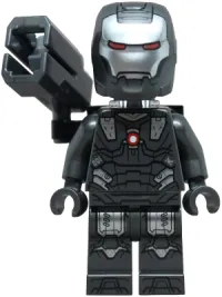 LEGO War Machine - Pearl Dark Gray and Silver Armor with Neck Bracket, Ingot, Plate with Clip and Shooter minifigure