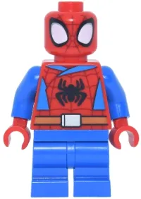 LEGO Spider-Man (Peter 'Spidey' Parker) - Medium Legs, Black Spider Logo, Dark Orange Belt minifigure