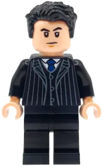 LEGO Bruce Wayne - Black Suit with Dark Blue Tie minifigure