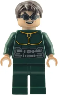 LEGO Dr. Octopus (Otto Octavius) / Doc Ock - Dark Green Outfit, Dark Brown Hair minifigure
