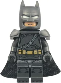 LEGO Batman - Pearl Dark Gray Armor, Cowl with White Eyes, Spongy Cape minifigure