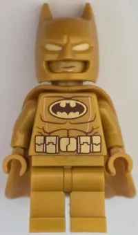 LEGO Batman - Pearl Gold Suit, Flexible Rubber Cape minifigure