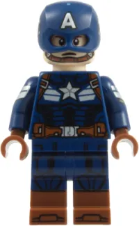 LEGO Captain America - Dark Blue Suit, Printed Arms minifigure