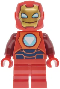 LEGO Iron Man - Reddish Orange and Dark Blue Armor minifigure