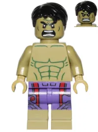 LEGO Hulk - Dark Purple Pants with Dark Red Pattern minifigure