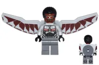 LEGO Falcon - Light Bluish Gray and Dark Red Wings minifigure