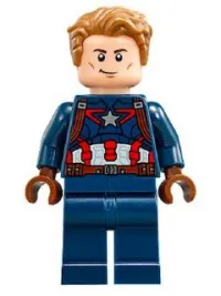 LEGO Captain America - Detailed Suit, Dark Brown Eyebrows minifigure