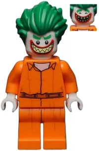 LEGO The Joker - Prison Jumpsuit, Smile with Pointed Teeth Grin minifigure