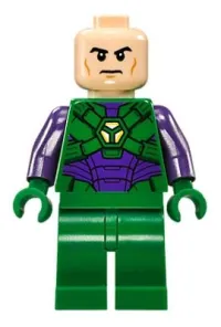 LEGO Lex Luthor, Green and Dark Purple Light Armor minifigure