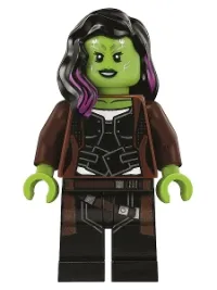 LEGO Gamora, Long Reddish Brown Coat minifigure