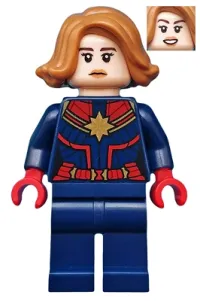 LEGO Captain Marvel - Medium Nougat Hair minifigure
