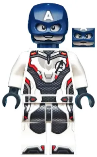 LEGO Captain America - White Jumpsuit, Helmet minifigure