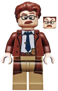 LEGO Commissioner Gordon - Reddish Brown Hair and Coat minifigure