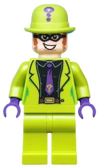 LEGO The Riddler - Black Shirt and Dark Purple Tie minifigure