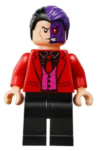 LEGO Two-Face - Black Shirt, Red Tie and Jacket minifigure