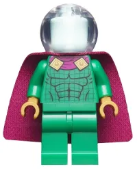 LEGO Mysterio - Light Aqua Head, Trans-Clear Helmet minifigure