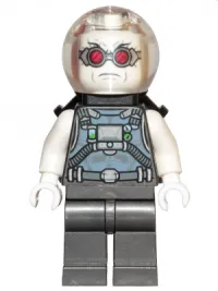 LEGO Mr. Freeze, Pearl Dark Gray, Neck Bracket with 4 Angled Handles minifigure