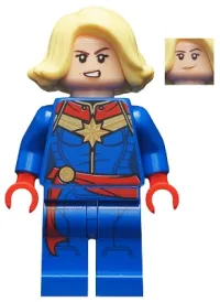 LEGO Captain Marvel - Bright Light Yellow Hair minifigure