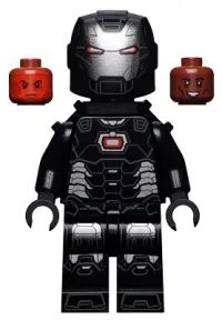 LEGO War Machine - Black and Silver Armor with Neck Bracket minifigure