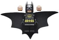 LEGO Batman - Black Suit with Yellow Belt and Crest (Type 2 Cowl, Outstretched Cape) minifigure