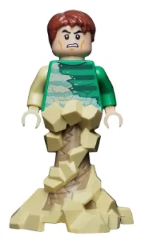 LEGO Sandman - Green Outfit, Tan Sand Form with Swirling Base minifigure