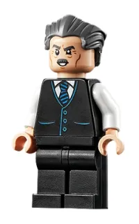 LEGO J. Jonah Jameson - Vest with Striped Tie, Swept Back Hair minifigure
