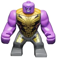 LEGO Thanos - Dark Bluish Gray Armor without Helmet minifigure
