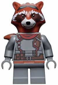 LEGO Rocket Raccoon - Dark Bluish Gray Outfit minifigure