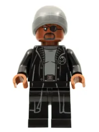 LEGO Nick Fury - Dark Bluish Gray Beanie minifigure