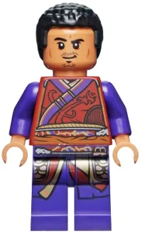 LEGO Wong - Dark Red Robe, Dark Purple Legs minifigure