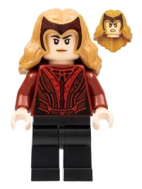 LEGO Scarlet Witch - Plain Black Legs, Hair with Tiara minifigure