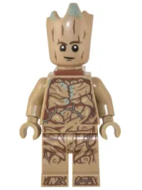 LEGO Groot, Teen Groot - Dark Tan with Neck Bracket minifigure