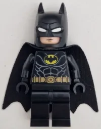 LEGO Batman - Black Suit, Gold Belt, Cowl with White Eyes, Neutral / Angry with Bared Teeth minifigure