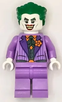 LEGO The Joker - Medium Lavender Suit, Dark Green Vest, Green Hair Swept Back minifigure
