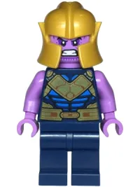 LEGO Thanos - Dark Blue Legs Plain, Medium Lavender Arms, Pearl Gold Helmet minifigure