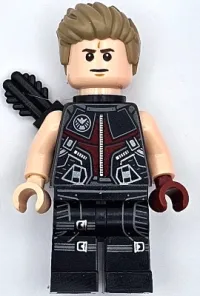 LEGO Hawkeye - Black and Dark Red Suit, Quiver minifigure