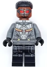 LEGO Falcon - Dark Bluish Gray and Black Suit, Printed Legs minifigure