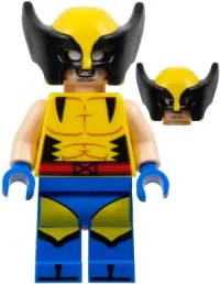 LEGO Wolverine - Yellow and Black Mask, Blue Hands minifigure