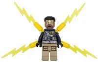 LEGO Electro - Black and Dark Tan Outfit, Medium Brown Head, Small Electricity Wings minifigure