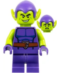 LEGO Green Goblin - Lime Skin, Dark Purple Outfit, Medium Legs minifigure