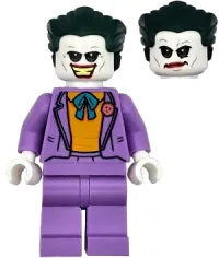 LEGO The Joker - Medium Lavender Suit, Bright Light Orange Vest, Dark Green Hair minifigure