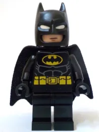 LEGO Batman - Black Suit, Yellow Belt, Cowl with White Eyes, Neutral / Angry with Bared Teeth minifigure