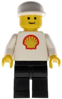 LEGO Shell - Classic - Black Legs, White Cap minifigure